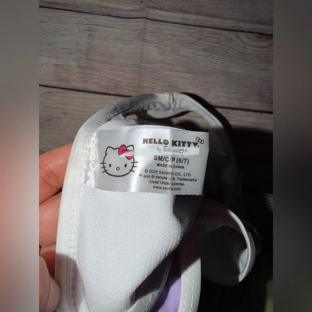Hello Kitty Pink and Purple Kids Swim One Piece